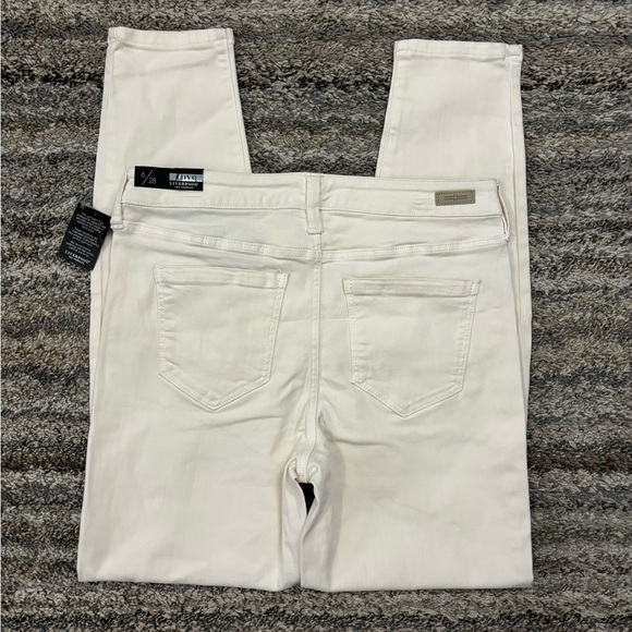 Liverpool Ankle Skinny Jeans Sz 6/28 NWT | Liverpool Cream Tan Skinny Jeans NEW- - Picture 14 of 15